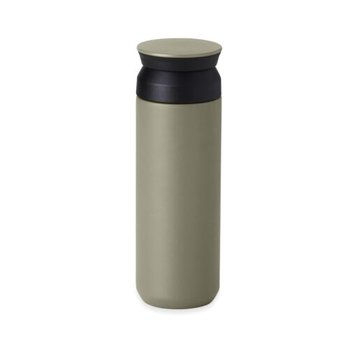 Garrafa Personalizada Inox 470Ml - Cinza/Preto