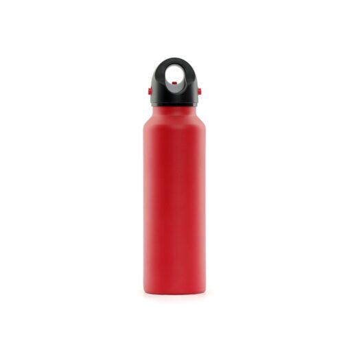 Garrafa Personalizada Inox 620Ml - Vermelho/Preto
