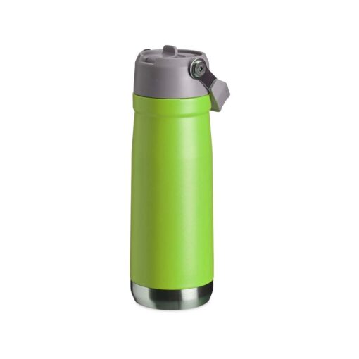 Garrafa Personalizada Inox 700Ml - Verde/Cinza