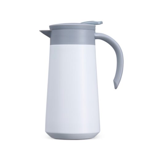 Garrafa Personalizada Inox 800Ml - Branco/Cinza