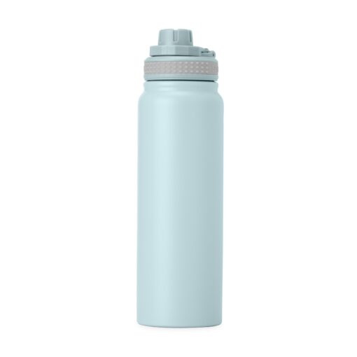 Garrafa Personalizada Térmica 850Ml - azul com detalhes em cinza