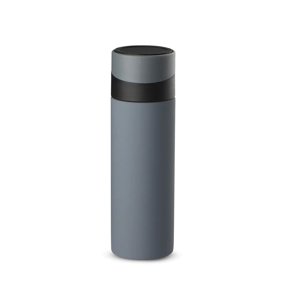 GARRAFA TÉRMICA APOIO PARA CELULAR SPX-14785 NA COR PRATA