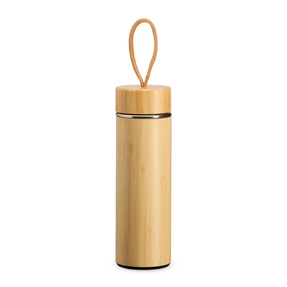 GARRAFA TÉRMICA BAMBU 400ML SPX-02403 NA COR BAMBU