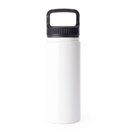 Garrafa Personalizada Inox 500Ml - Branco/Preto