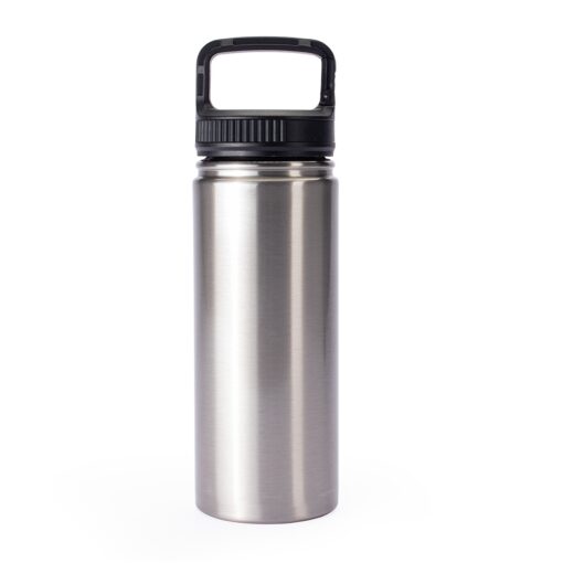Garrafa Personalizada Inox 500Ml - Inox/Preto SPX-15237-INO