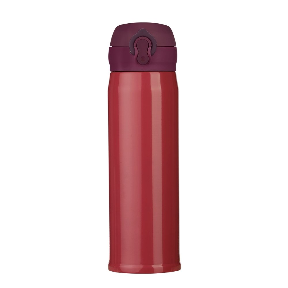 GARRAFA TÉRMICA INOX 400ML SPX-02111C NA COR VERMELHO