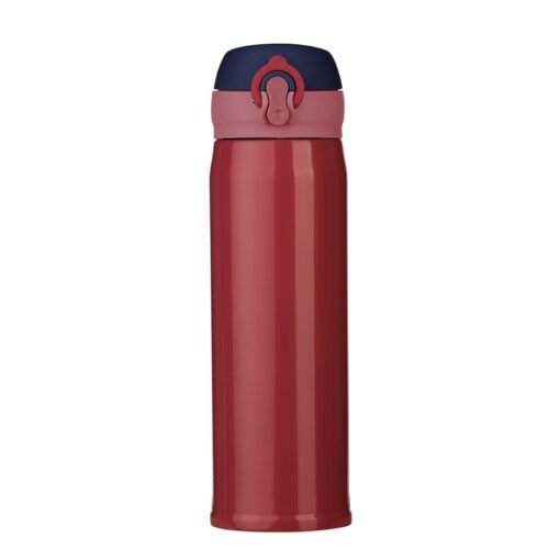 Garrafa Personalizada Inox 400Ml - Vermelho/Azul