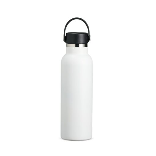 Garrafa Personalizada Inox 550Ml - Branco/Preto