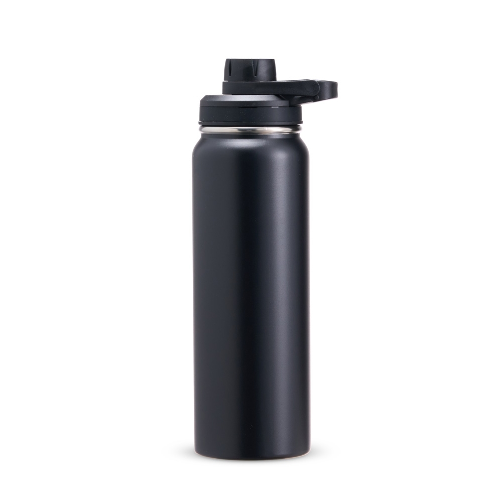 GARRAFA TÉRMICA INOX 850ML SPX-18855-PRE NA COR PRETO