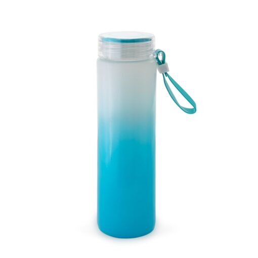 Garrafa Personalizada Vidro 400Ml - Azul | Brindes Brasil