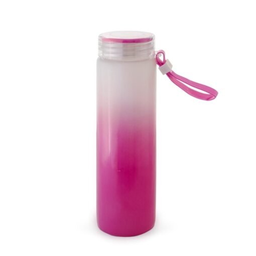 Garrafa Personalizada Vidro 400Ml - Rosa | Brindes Brasil