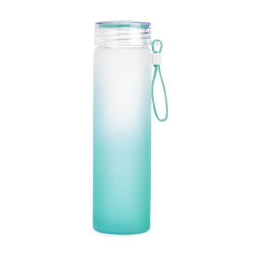 Garrafa Personalizada Vidro 450Ml - Azul/Transparente