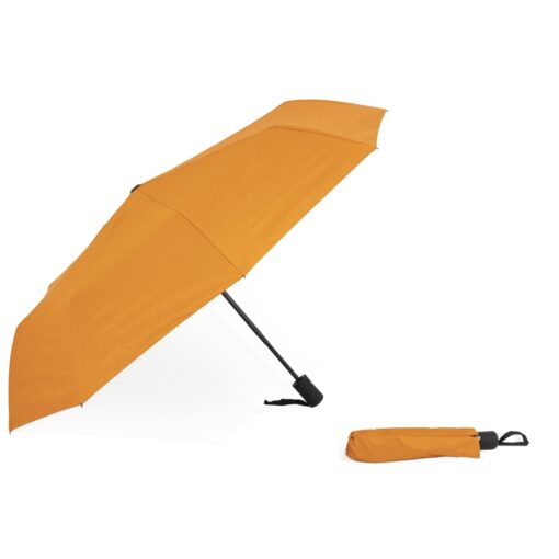 Guarda-Chuva Para Brindes Automático - laranja com detalhes em preto