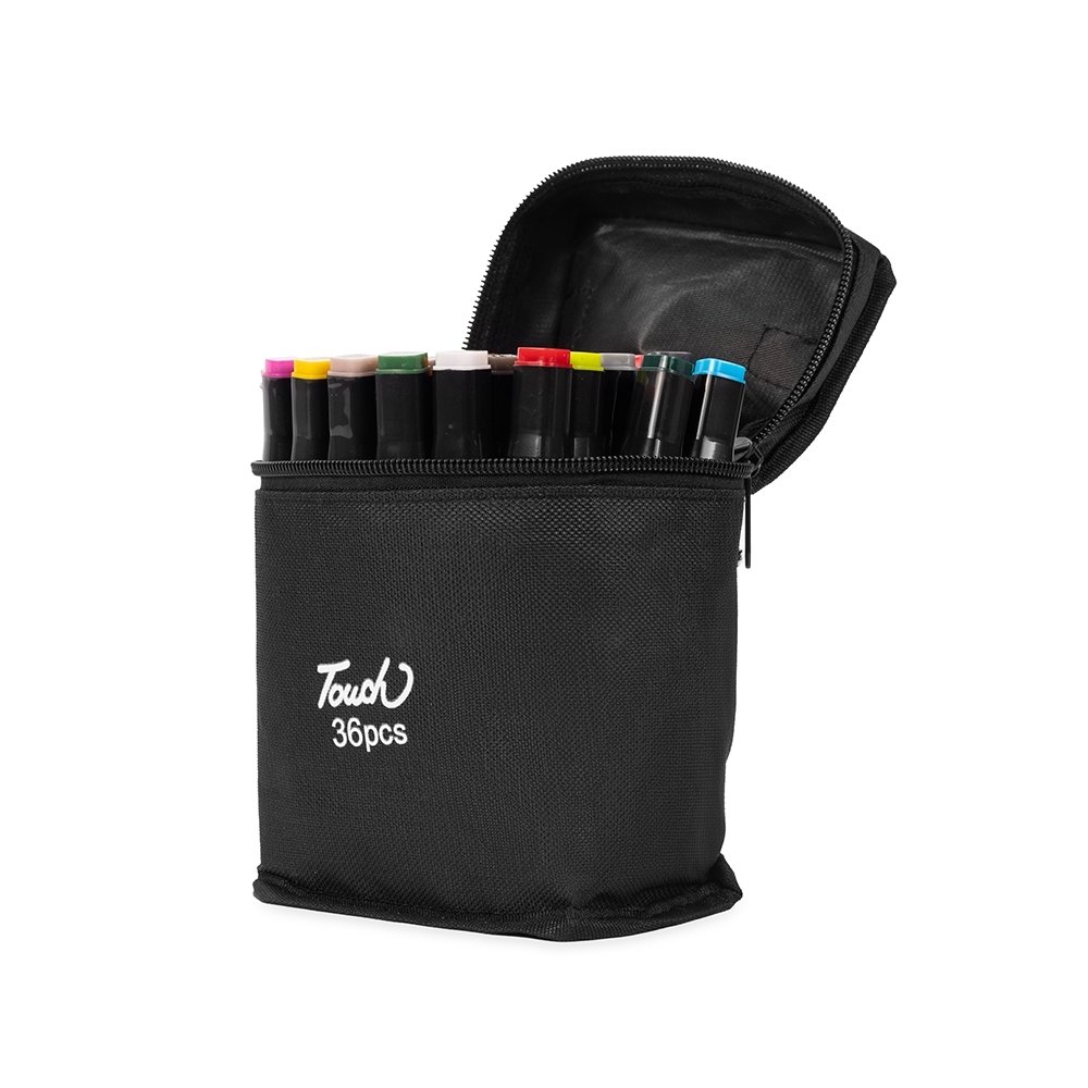 KIT CANETAS MARCADORAS PONTAS DUPLAS 36 CORES SPX-08329-36 NA COR COLORIDO