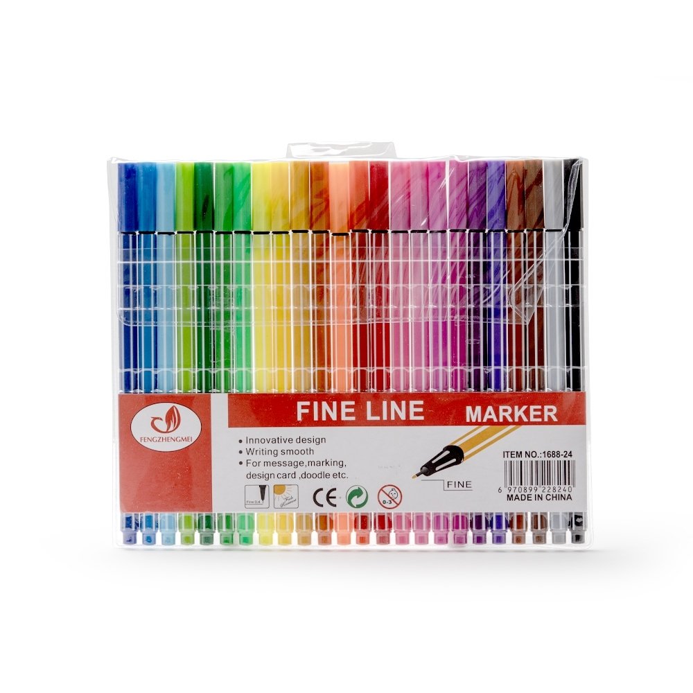 KIT CANETINHAS COLORIDAS C/ 24 SPX-P@1688-24-COL NA COR COLORIDO