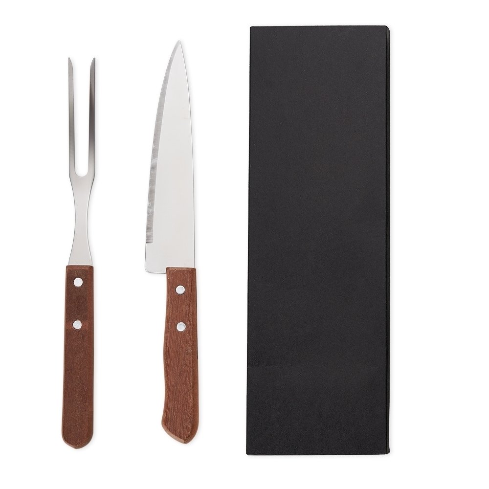 KIT CHURRASCO C/ 2 PÇS CX KRAFT SPX-14564N NA COR MADEIRA