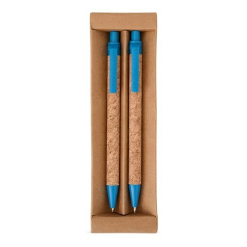 Kit Ecológico Personalizado - Bege/Azul | Brindes Brasil