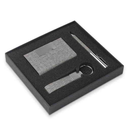Kit Executivo Personalizado Metálica - Cinza SPX-15173-CIN