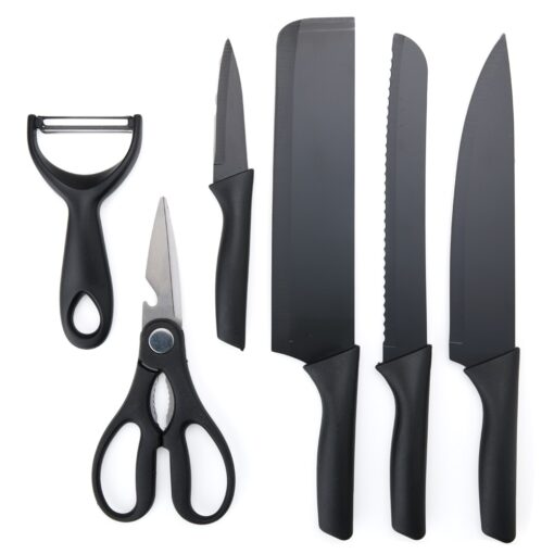 Kit Facas Personalizado Inox - Preto | Brindes Brasil