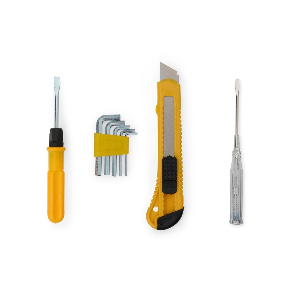 KIT FERRAMENTAS 4 PEÇAS SPX-08402 NA COR AMARELO