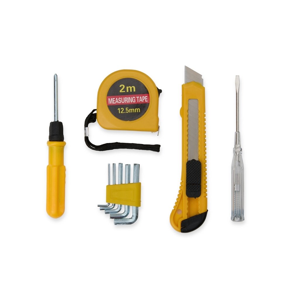 KIT FERRAMENTAS 5 PEÇAS SPX-08403 NA COR AMARELO