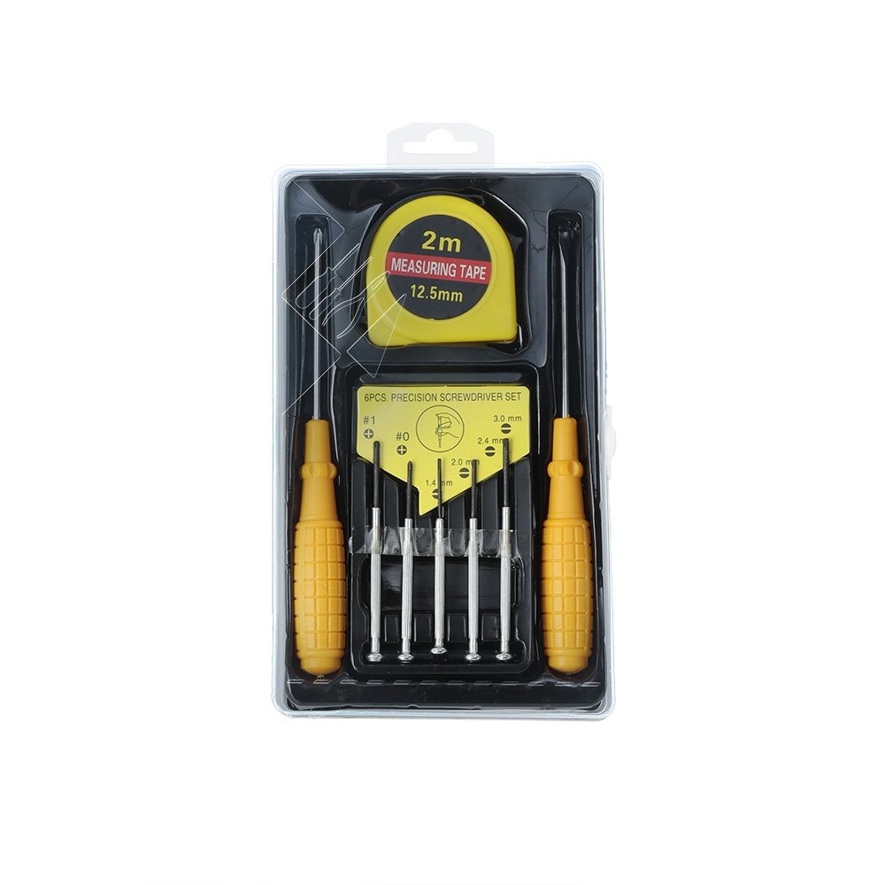 KIT FERRAMENTAS 8 PEÇAS SPX-06020 NA COR AMARELO