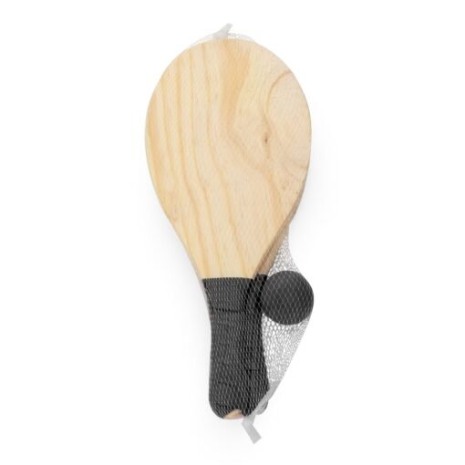 Kit Frescobol Personalizado Plástica - Preto