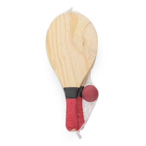 Kit Frescobol Personalizado Plástica - Vermelho SPX-14280-VM