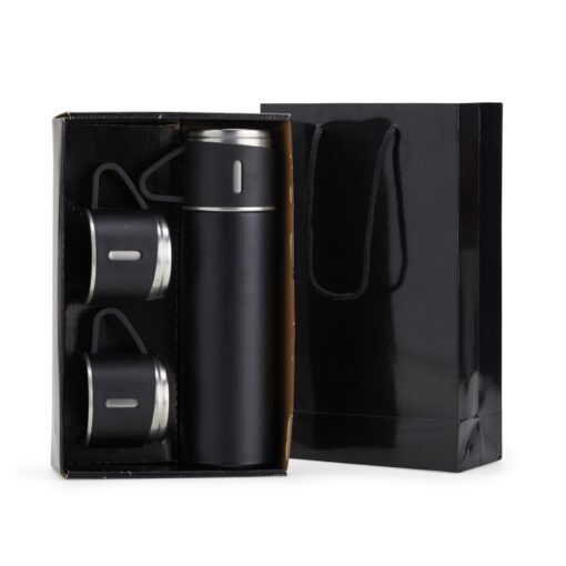 Kit Garrafa Personalizado Inox 450Ml - Preto
