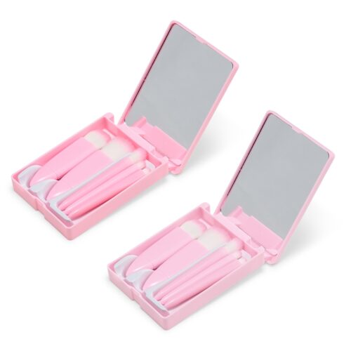 Kit Pincel Personalizado Plástico - Rosa SPX-18874-ROS/MIS