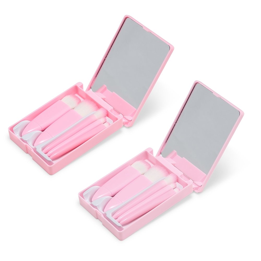 KIT PINCEL 5 PEÇAS  SPX-18874 NA COR ROSA