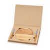 Kit Queijo Personalizado - Madeira/Marrom | Brindes Brasil