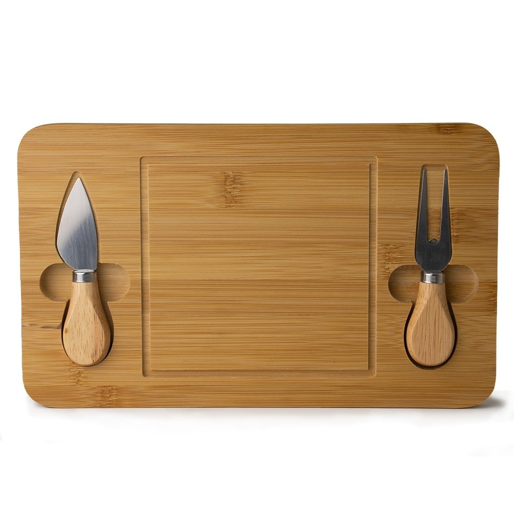 KIT QUEIJO 3 PEÇAS SPX-15039 NA COR MADEIRA