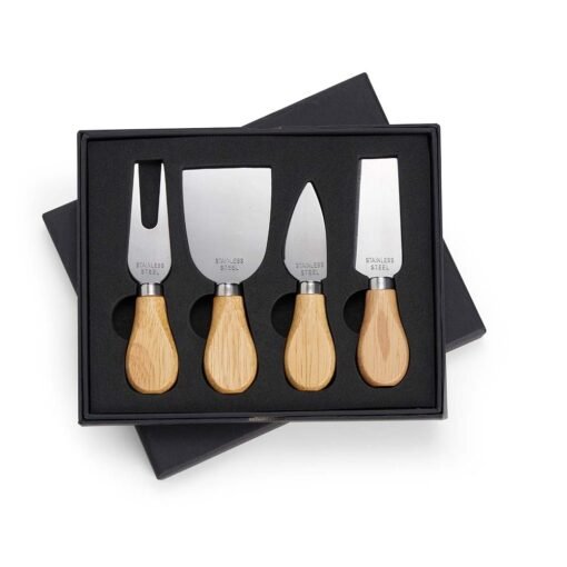 Kit Queijo Personalizado - Preto/Inox | Brindes Brasil