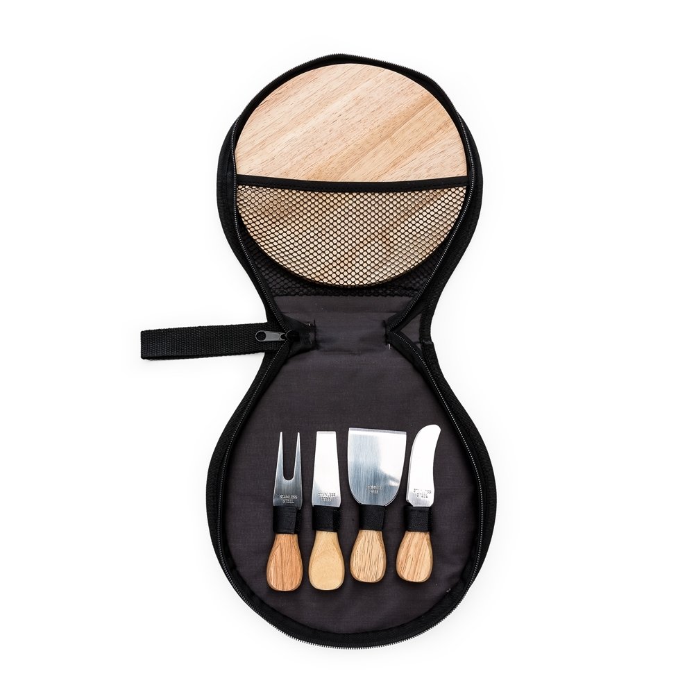 KIT QUEIJO C/ 5 PEÇAS BOLSA C/ ZIPER  SPX-12222 NA COR PRETO