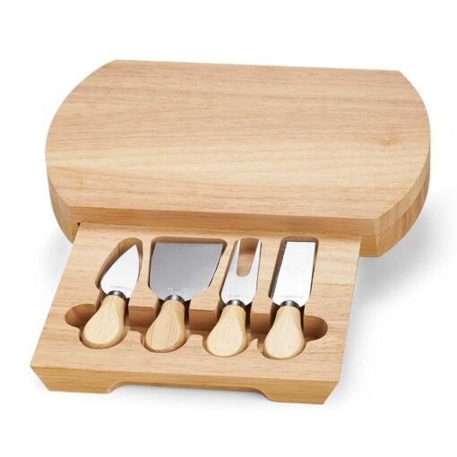 Kit Queijo Personalizado Bambu - Madeira/Inox SPX-05222-MAD