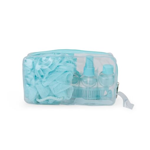 Kit Viagem Personalizado Nylon 60Ml - Azul | Brindes Brasil