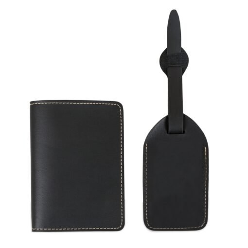 Kit Viagem Personalizado Couro Sintético - Preto SPX-13828-PRE