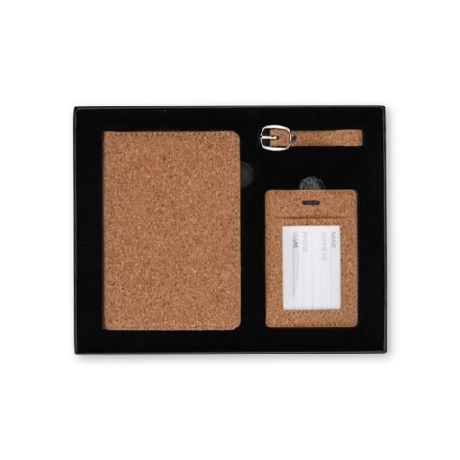 Kit Viagem Personalizado - Bege/Preto | Brindes Brasil