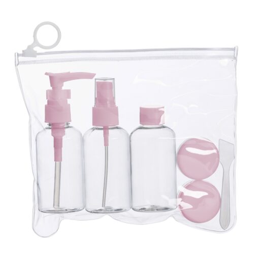 Kit Viagem Personalizado Plástico 80Ml - Rosa