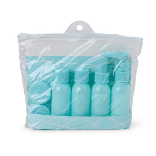 Kit Viagem Personalizado Plástico 50Ml - Azul
