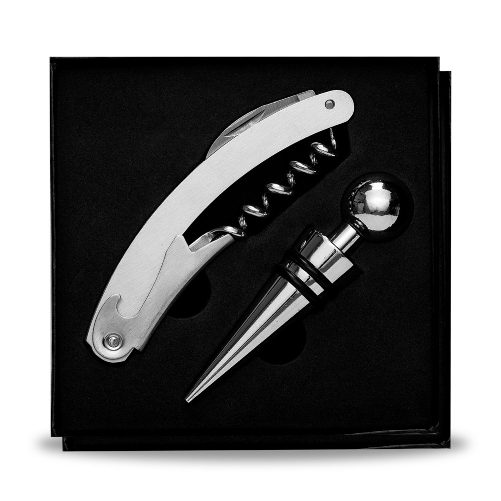 KIT VINHO CAIXA DE PAPELÃO 2 PEÇAS  SPX-10071 NA COR PRETO
