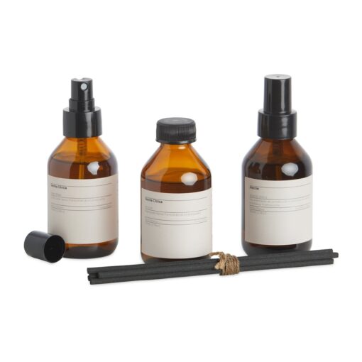 Kit C/ Personalizado Vidro 100Ml - Marrom SPX-15012A-MAR