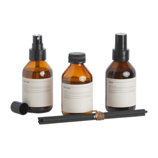 Kit C/ Personalizado Vidro 100Ml - Marrom SPX-15012B-MAR