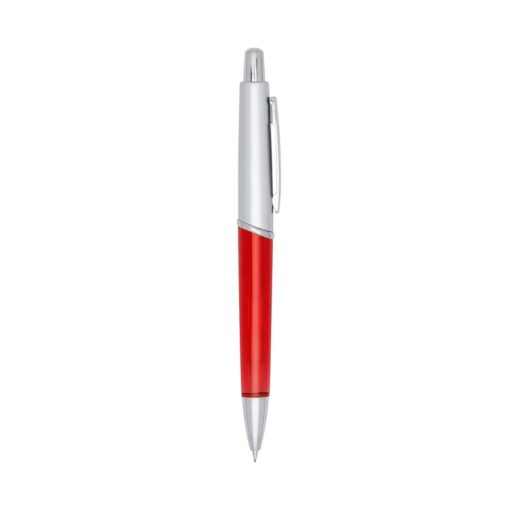 Lapiseira Personalizado Plástica - Vermelho/Prata