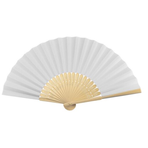 Leque Personalizado Plástico - Branco SPX-06016B-BCO