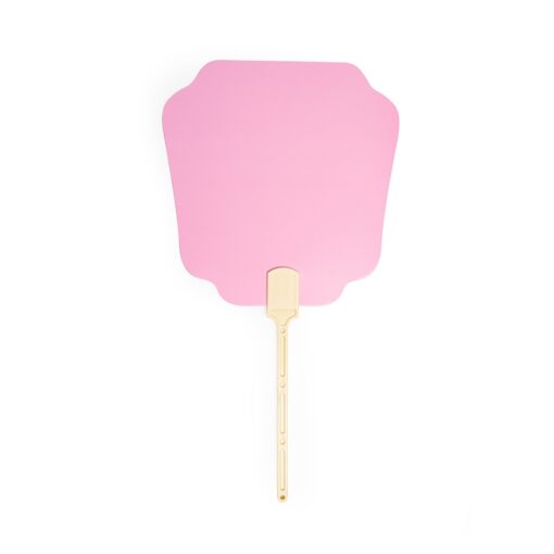 Leque Personalizado Plástica - Rosa | Brindes Brasil