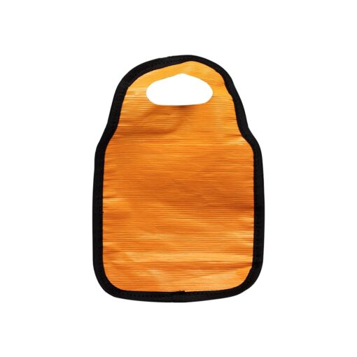 Lixocar De Plástico Reciclável | Brinde Corporativo na cor laranja
