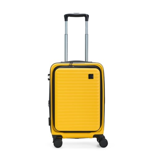 Mala Com Logo De Bordo Abs 32 Litros na cor amarelo