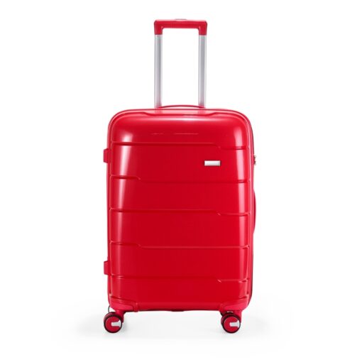 Mala Com Logo De Viagem 66L na cor vermelho